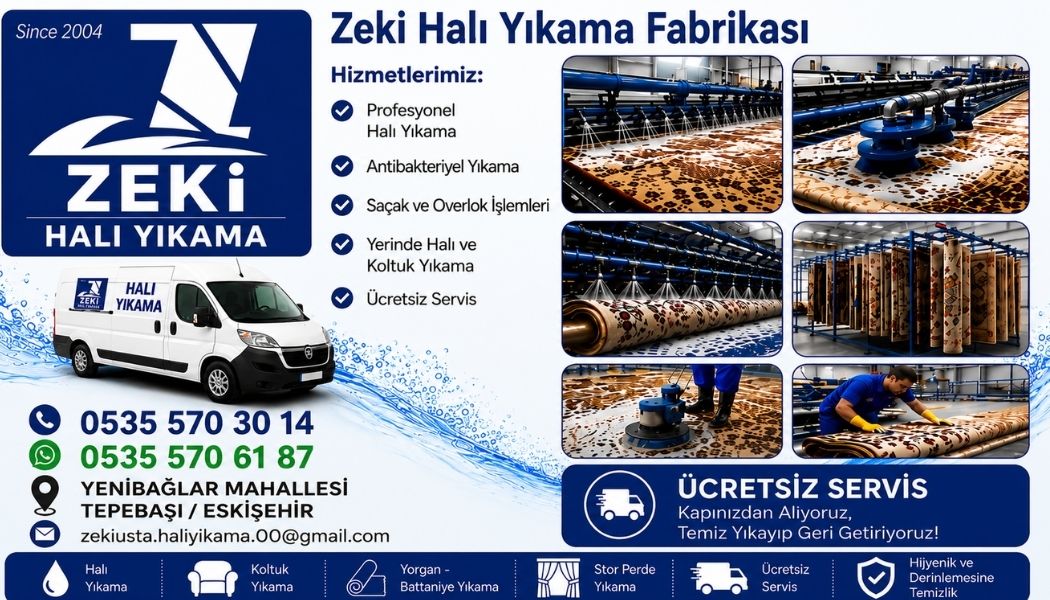 TEPEBAŞI YENİBAĞLAR MAHALLESİ HALI YIKAMA PROFESYONEL ENDÜSTRİYEL HİJYEN ÇÖZÜMLERİ